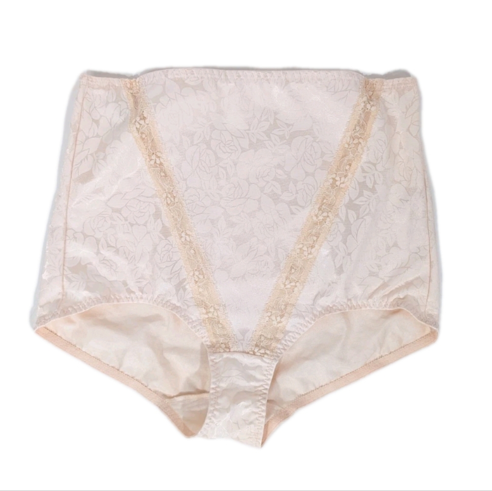 Playtex Secrets Vintage Satin Panty 2XL Women Plus Size Brief New nylon 2635